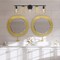 Designers Fountain U Turn 31.5in 5-Light Matte Black Glam Indoor Vanity Light with Brushed Gold Metal Shades D263M-5B-MB - alternate 2